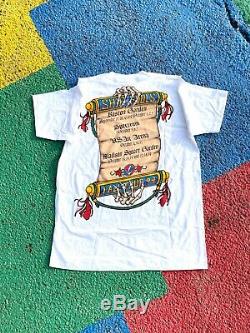 Vintage Grateful Dead 1993 Ship of Fools RARE White liquid blue shirt USA gdm XL