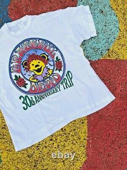 Vintage Grateful Dead 1995 30th Anniversary Trip Tours R Us Graphic Shirt Rare L