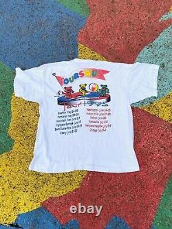 Vintage Grateful Dead 1995 30th Anniversary Trip Tours R Us Graphic Shirt Rare L