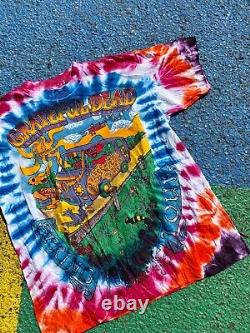 Vintage Grateful Dead 1995 Spring Tour Rare Tie Dye Lot Tee Graphic Shirt M/L