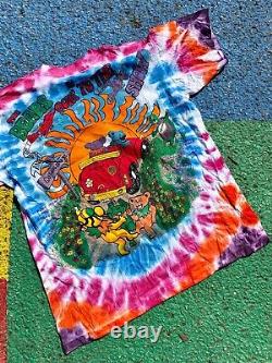 Vintage Grateful Dead 1995 Spring Tour Rare Tie Dye Lot Tee Graphic Shirt M/L