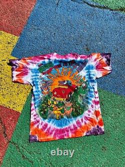 Vintage Grateful Dead 1995 Spring Tour Rare Tie Dye Lot Tee Graphic Shirt M/L