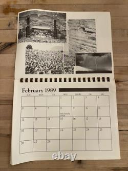 Vintage Grateful Dead Calendar 1989 Dead Trails 1989 Super Rare