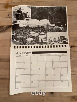 Vintage Grateful Dead Calendar 1989 Dead Trails 1989 Super Rare