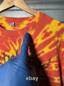 Vintage Grateful Dead Dread Bob Marley T-Shirt Sz L Tie Dye Band Music RARE 80s