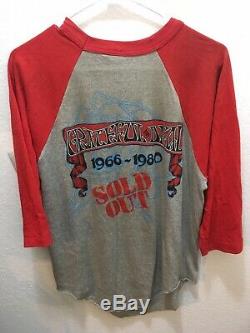 Vintage Grateful Dead Raglan Shirt M KELLEY-MOUSE RARE 1980