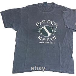 Vintage Grateful Dead Ratdog 2001 Tour Locations Bob Weir T-shirt L Rare Green