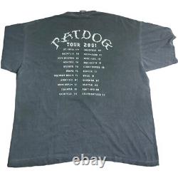 Vintage Grateful Dead Ratdog 2001 Tour Locations Bob Weir T-shirt XL Rare Green