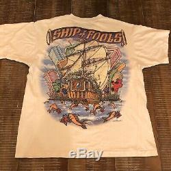 Vintage Grateful Dead Ship Of Fools Shirt Size XL single Stitch Rare 1993 EUC