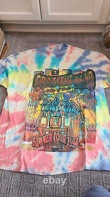 Vintage Grateful Dead Ship of Fools Summer 1994 Tie Dye Tour Shirt SUPER RARE