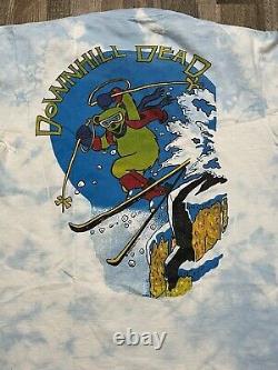 Vintage Grateful Dead Shirt 1992 Downhill Dead Skiing Shirt RARE HTF SZ L