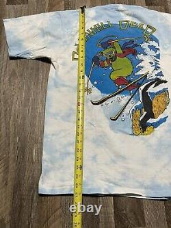 Vintage Grateful Dead Shirt 1992 Downhill Dead Skiing Shirt RARE HTF SZ L