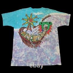 Vintage Grateful Dead Shirt 1993 XL Liquid Blue RARE Test Print