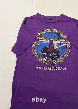 Vintage Grateful Dead Shirt NYE 83/84 M 80s Thin Rare Band Shirt