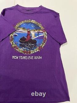 Vintage Grateful Dead Shirt NYE 83/84 M 80s Thin Rare Band Shirt