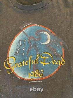Vintage Grateful Dead Shirt Rare NYE 1986 Perfect Fade Single Stich