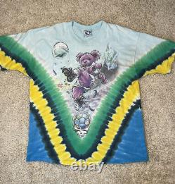 Vintage Grateful Dead Shirt Tie- Dye Dead Headers F. C Soccer Rare USA Size XL