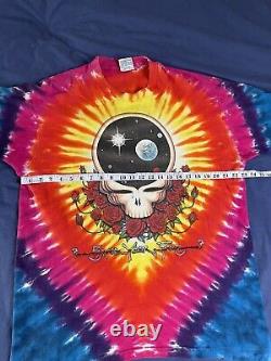 Vintage Grateful Dead Space Your Face T Shirt 1992 Skull Tie Dye XL Rare