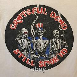 Vintage Grateful Dead Still Smokin 1989 Summer Tour Shirt Mens Medium 80s Rare