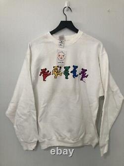 Vintage Grateful Dead Sweatshirt Men's Medium 90s Dancing Bears Band Rare New
