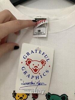 Vintage Grateful Dead Sweatshirt Men's Medium 90s Dancing Bears Band Rare New