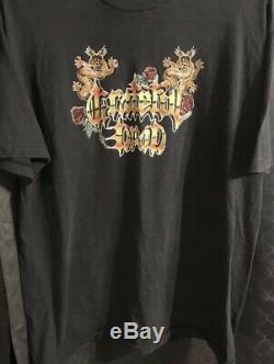 Vintage Grateful Dead T-Shirt 1986 Tiger Rose Hanes XL VTG 80s Dead Tee GDP RARE