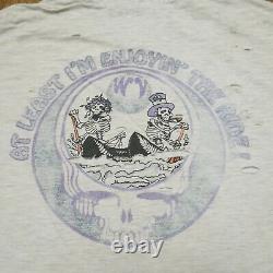 Vintage Grateful Dead T Shirt Enjoying The Ride L Very Rare Skeletons Canoes