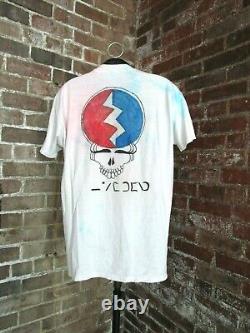 Vintage Grateful Dead T-Shirt (XL) Hand-Drawn Art 2-Sided RARE-Unique Band Tee