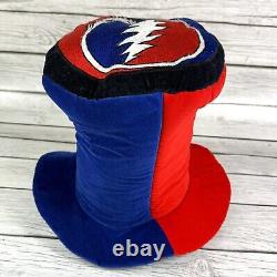 Vintage Grateful Dead Top Hat Red White Blue Skull Foam Cloth Mary Jane's Rare