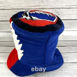 Vintage Grateful Dead Top Hat Red White Blue Skull Foam Cloth Mary Jane's Rare