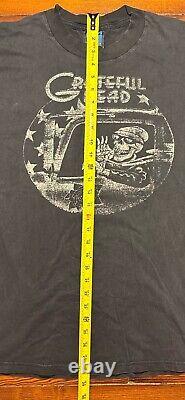 Vintage Grateful Dead Tour T-shirt Rare Band Tee Size L