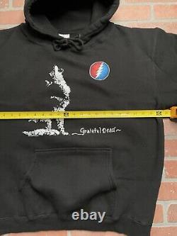 Vintage Grateful Dead Wolf Howl 1996 Pullover 90s Black NEW Hoodie Men's XL Rare