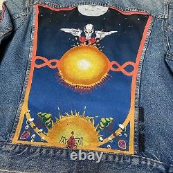 Vintage Hand Painted Levis Grateful dead Denim Jacket 90s LOT Art AMAZING Rare