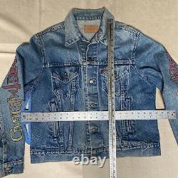 Vintage Hand Painted Levis Grateful dead Denim Jacket 90s LOT Art AMAZING Rare