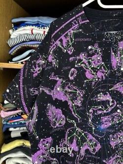 Vintage Liquid Blue 1993 Hemisphere Constellation 90s Graphic Rare Tee