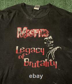 Vintage Misfits Shirt Band Tee Legacy Of Brutality Metallica Grateful Dead RARE