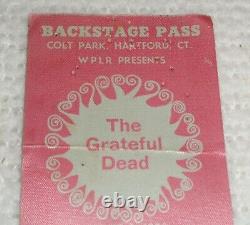 Vintage Original 1976 Grateful Dead Colt Park Hartford WPLR Rare Backstage Pass