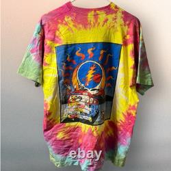 Vintage Original 1995 Grateful Dead Summer Tour TShirt Tie Dye XL Very Rare