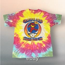 Vintage Original 1995 Grateful Dead Summer Tour TShirt Tie Dye XL Very Rare