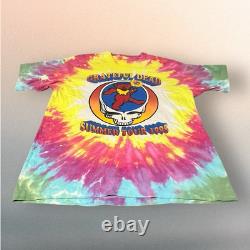 Vintage Original 1995 Grateful Dead Summer Tour TShirt Tie Dye XL Very Rare
