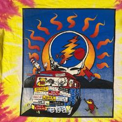 Vintage Original 1995 Grateful Dead Summer Tour TShirt Tie Dye XL Very Rare