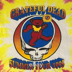 Vintage Original 1995 Grateful Dead Summer Tour TShirt Tie Dye XL Very Rare