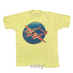 Vintage Rare 1970s 1973 Kelly Mouse Plane Airplane Art T Shirt Grateful Dead
