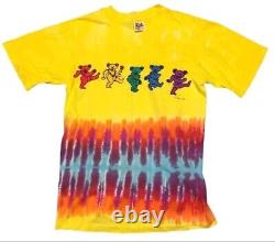 Vintage Rare 1985 Grateful Dead Dancing Bears Tie Dye Size S Single Stitch GDM