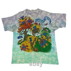 Vintage Rare 1993 Grateful Dead Tie Dye Rise and Fall Tour T-Shirt XL