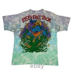 Vintage Rare 1993 Grateful Dead Tie Dye Rise and Fall Tour T-Shirt XL