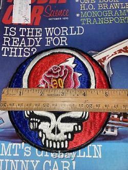 Vintage Rare Grateful Dead Large PATCH 51/2 Steal Your Face 30th Anniversary