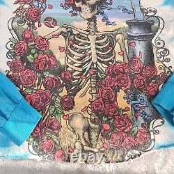 Vintage Rare Grateful Dead Skeleton and Roses 1995 Long Sleeve Shirt Size Medium