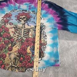 Vintage Rare Grateful Dead Skeleton and Roses 1995 Long Sleeve Shirt Size Medium