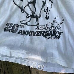 Vintage Rare Thrashed 20th Anniversary Grateful Dead T-shirt Tour